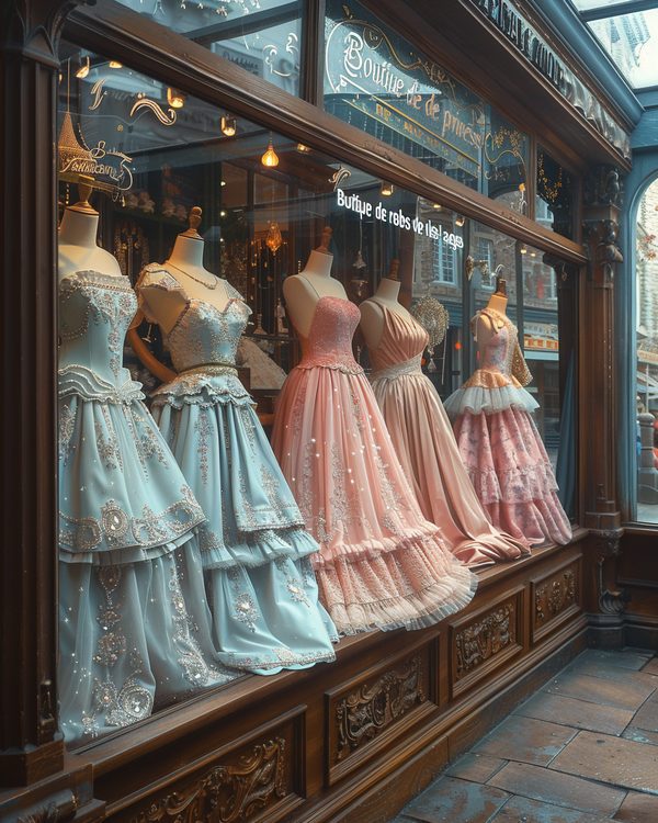 Boutique de robes de princesse pour tous les âges